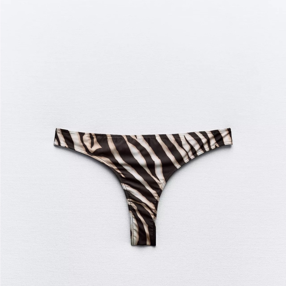 Zara Zebra Print Bikini Bottom